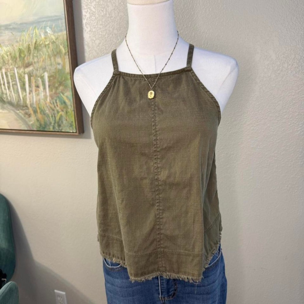 Melrose and Market olive green tank top (XXS)